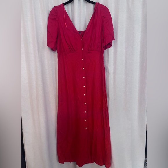Old Navy Dresses & Skirts - Old Navy Pink Button-Front Maxi Dress